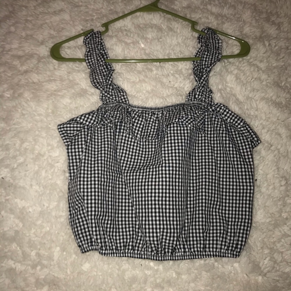 Checked tank top